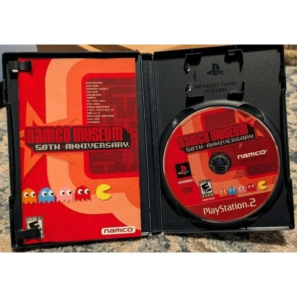 Namco Museum 50th Anniversary Greatest Hits PS2 PlayStation 2 Game CIB Tested